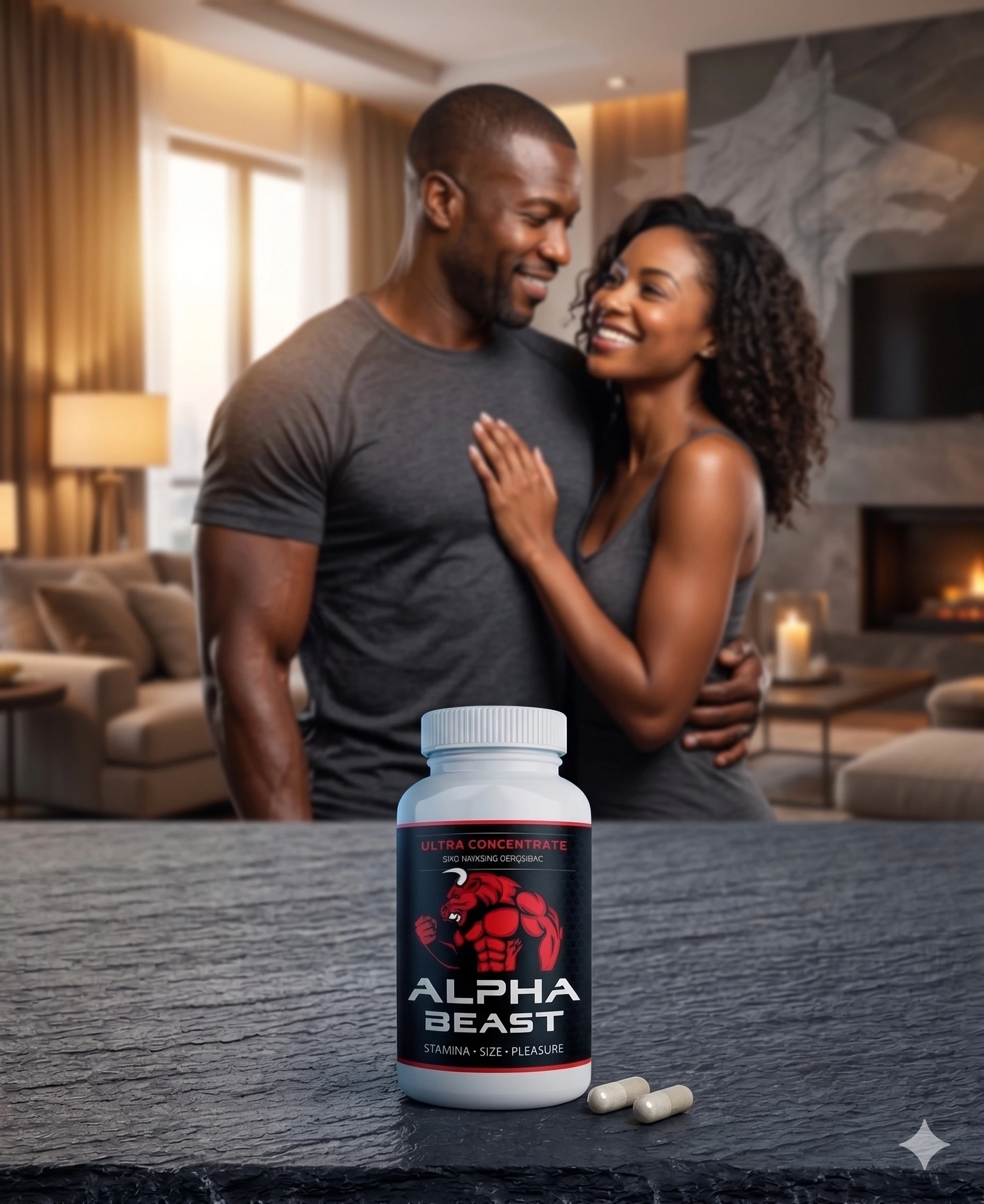 Alpha Beast Athlete with product bottle